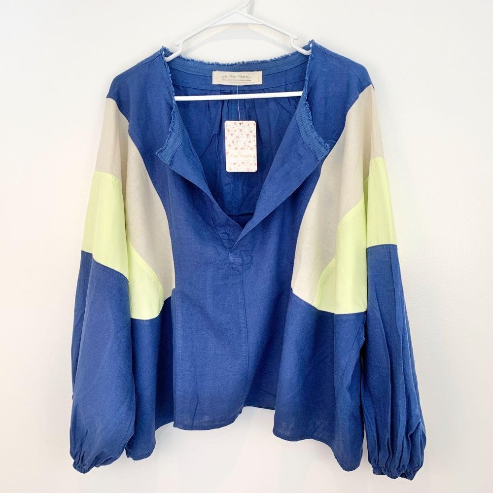 Free People NWT Beating Hearts Colorblocked Drawst - Picture 9 of 9